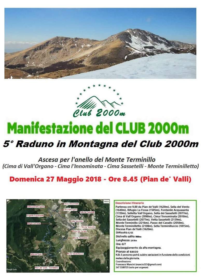 La Locandina del V Raduno di Oggi