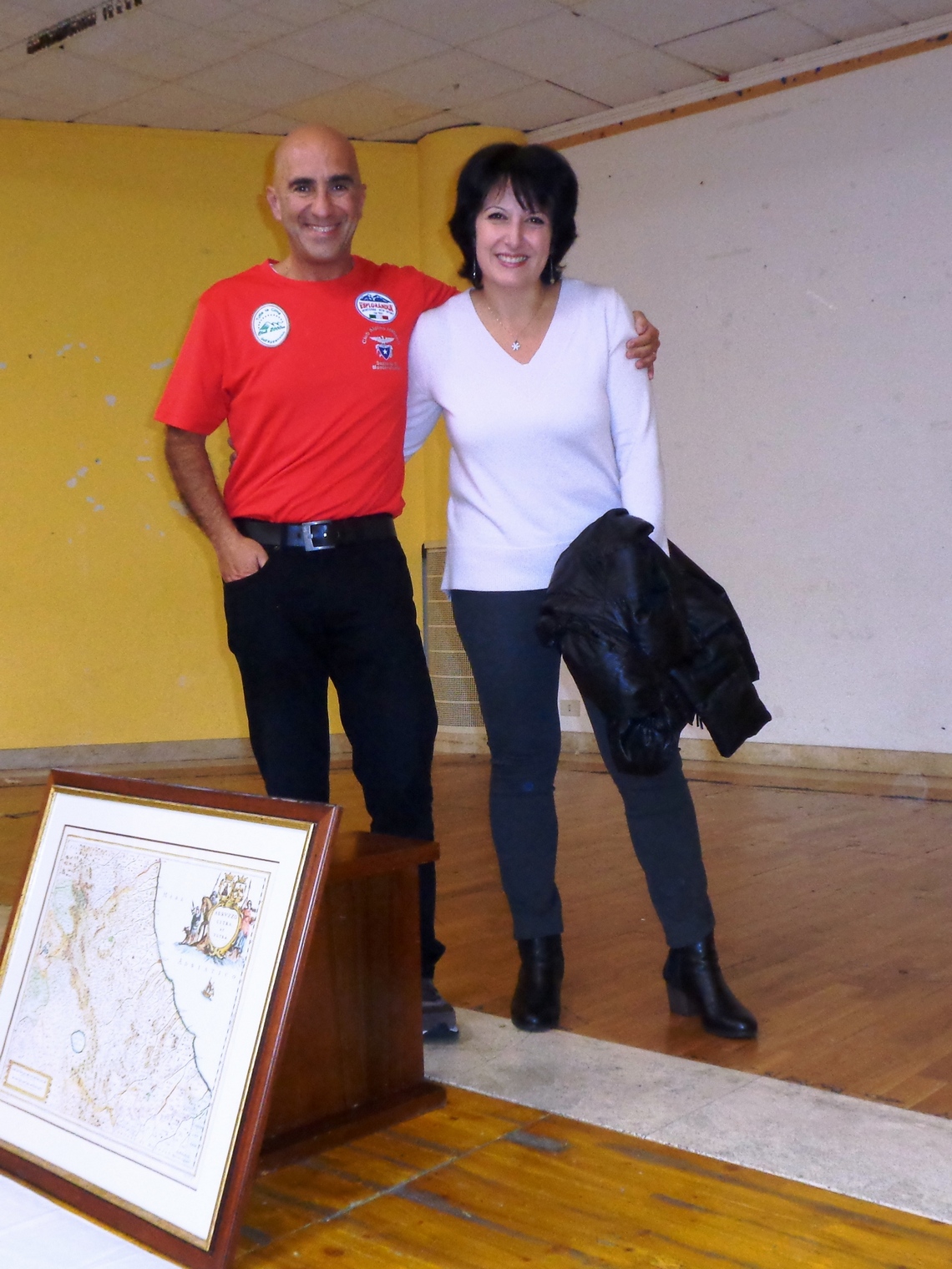Con Silvia Muzio sul palco alla fine della manifestazione