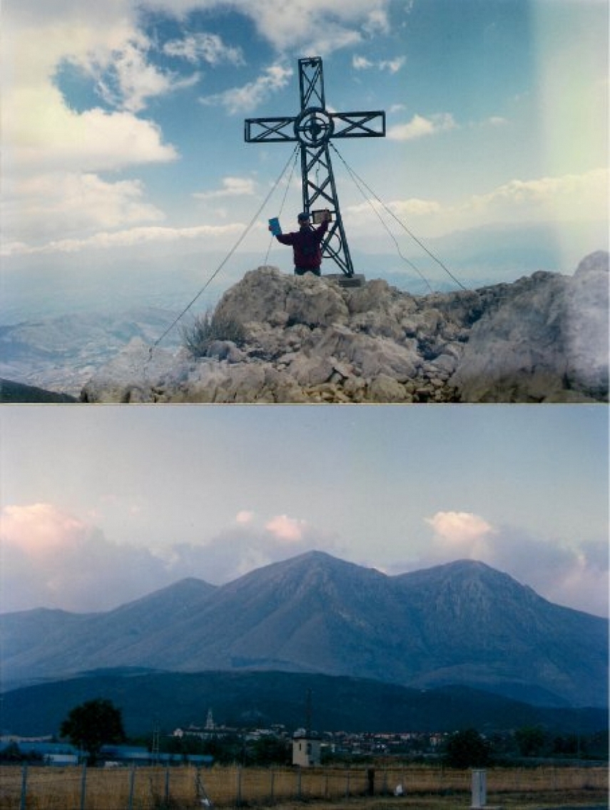 Solitaria sul Monte Velino nel 1997