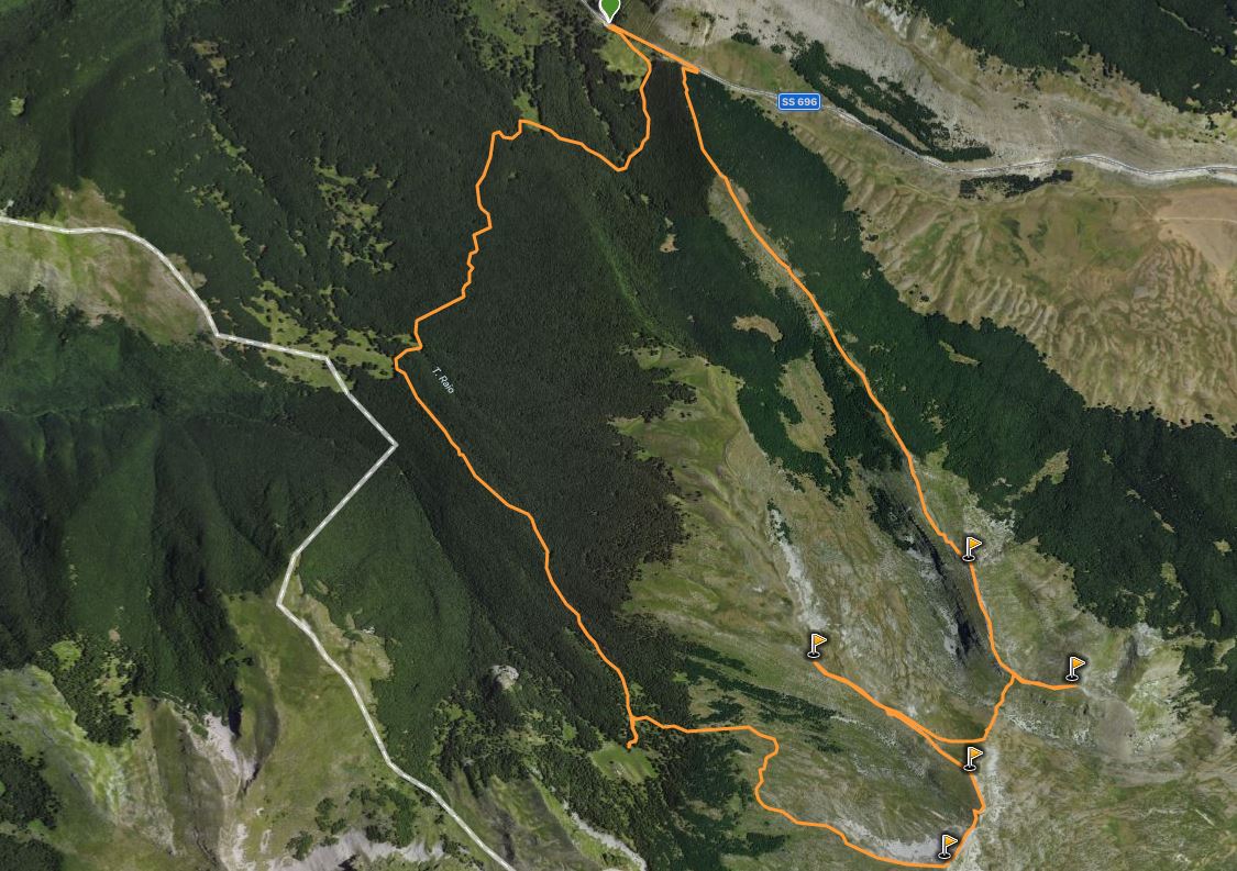 l'anello di oggi 22 km 1000m D+