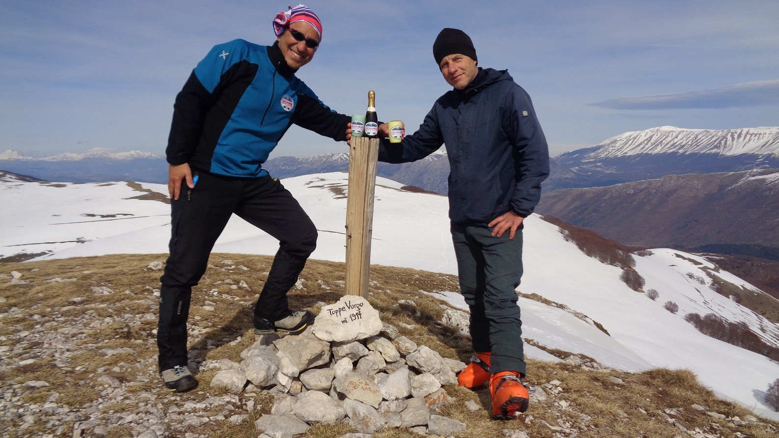 Quota 1917m Cima di Toppe Vurgo io e Pietro dopo quasi 30 anni
