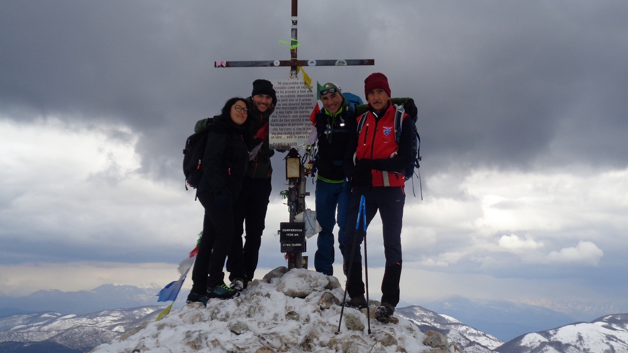 Quota 1536m Cima del Monte Semprevisa