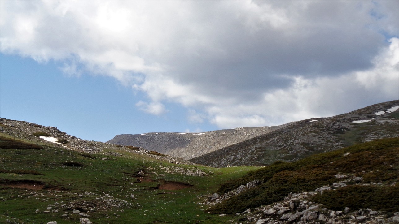 si intravede la cresta che faremo in fondo