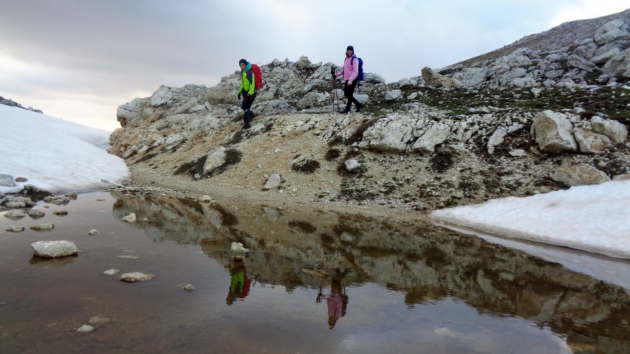 riflessi sullo scioglimento della neve