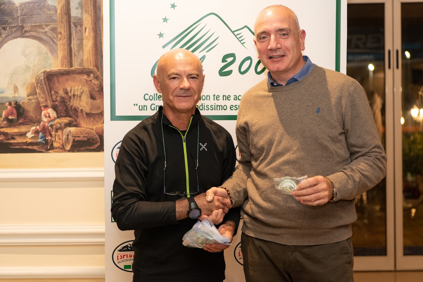 MASSIMILIANO CECILIA con il Presidente del Cllub 2000m