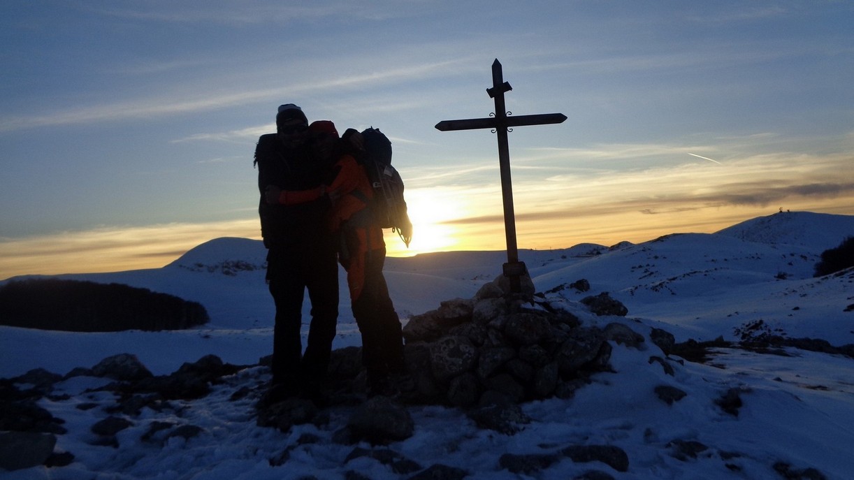 Francesco Mancini e Fabio Borrelli su Cima Viperella