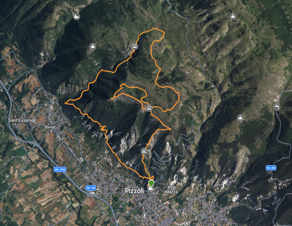 IL GIRO DI OGGI DAL MIO GPS !!!