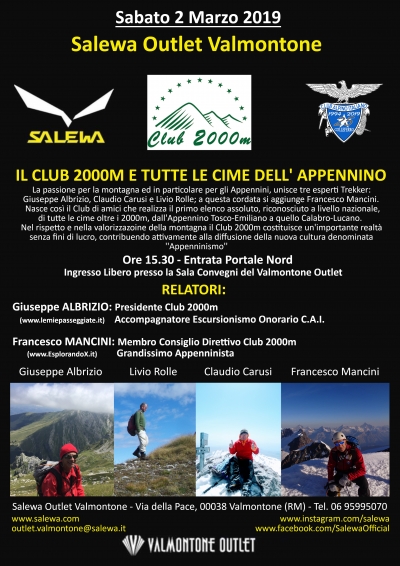 NEWS N.30 Anche la SALEWA con il Club 2000m