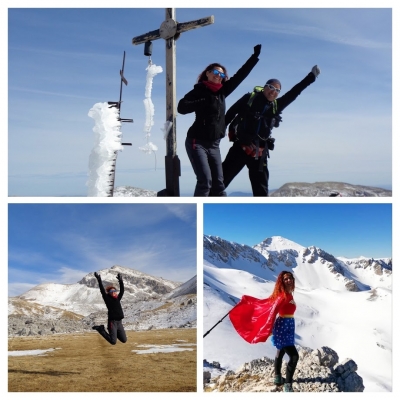 Volando con Wonder Woman alias Samantha Caprio per l'anello sul Forcellone e Cavallo del PNALM
