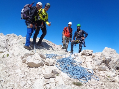 I 4 del TORRIONE CAMBI del Gran Sasso D'Italia per la mia 259^ Cima del Club 2000m