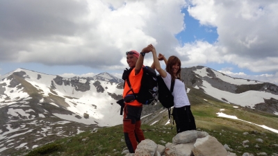 Con le emozioni della " Modella MANU LA " per il verde anello del Campitello