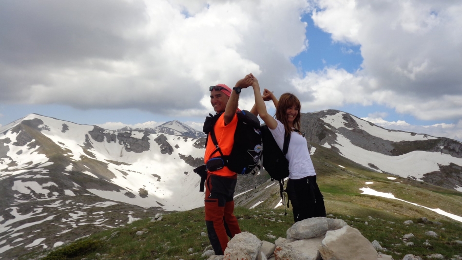 Con le emozioni della " Modella MANU LA " per il verde anello del Campitello