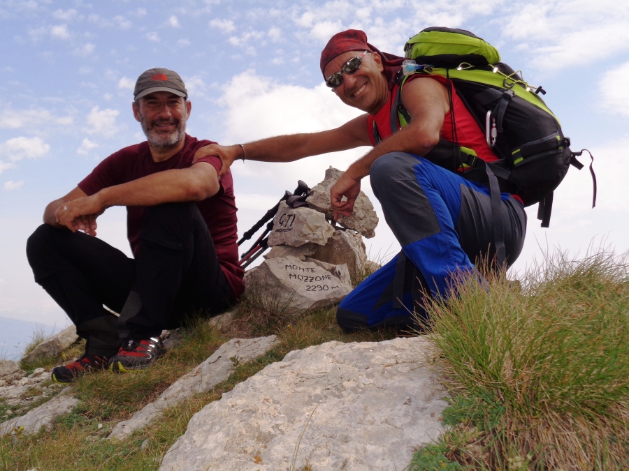 La Serenità del Grande Appenninista Umberto Piotto per la Cima sul Monte Mozzone del Gran Sasso D'Italia