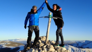 Con la complicità di Ylenia Fischione per l&#039;anello delle 4 cime over 2000m di Campo Felice