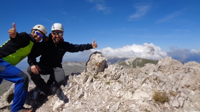 Con la timidezza di Roberto Tarantino sulla Via Cieri dell'Infornace per il grande anello del Monte Prena da parte a parte