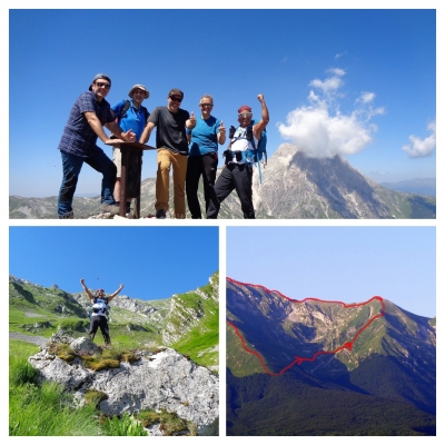 San Gabriele e Brancastello dal versante Nord di San Pietro di Isola del Gran Sasso