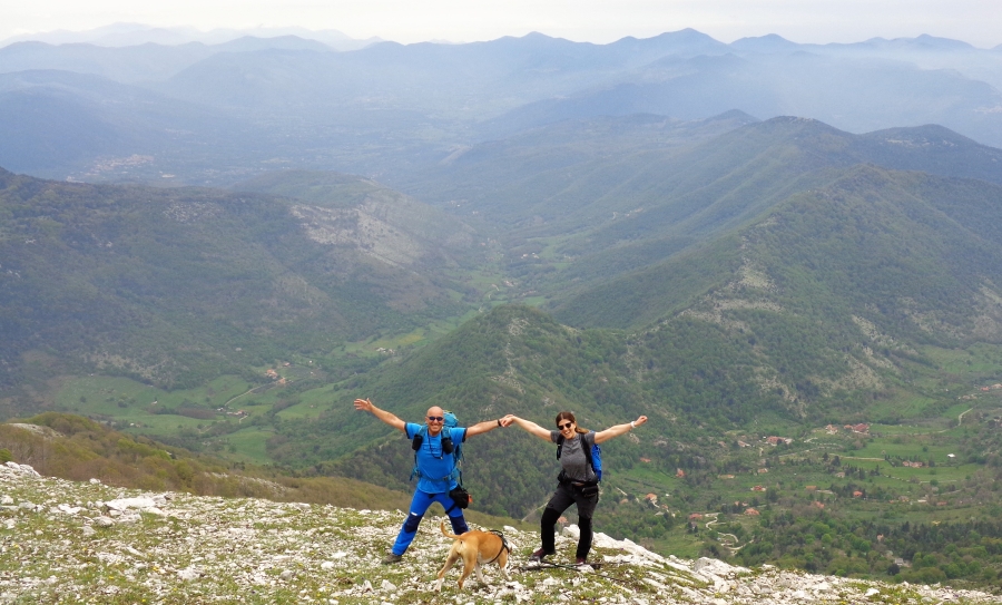 Con l'equilibrio di Giulia per l'anello delle cime più alte dei Monti Lepini: Gemma e Malaina