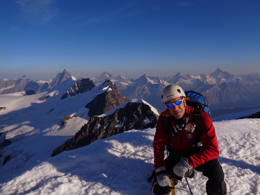 4228m Punta Castore sul Monte Rosa Ore 7.30 del 3 Agosto 2018