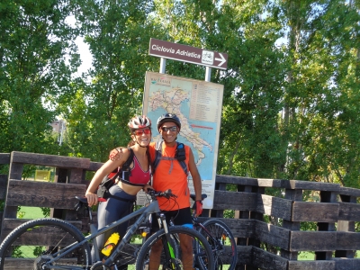 50 Km sulla Ciclabile dell&#039;Adriatico con la Mitica Mimma De Felicis