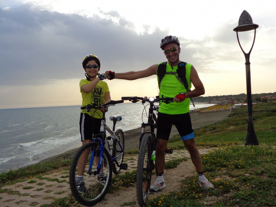 Alessio in MTB alla scoperta della costa del Tirreno