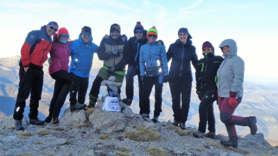 In onore di Carlos Neto e della banda di inizio anno per la cima del Mozzone sul Gran Sasso D'Italia