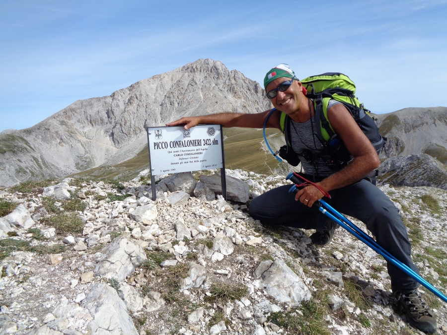 Il solitario grandioso anello del GRAN SASSO DAYS da Fonte Cerreto per le alte cime