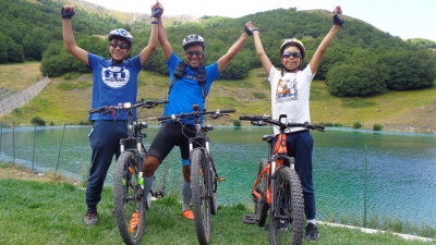 Con Daniele e Alessio TREK e MTB per il grande anello di Campo Felice