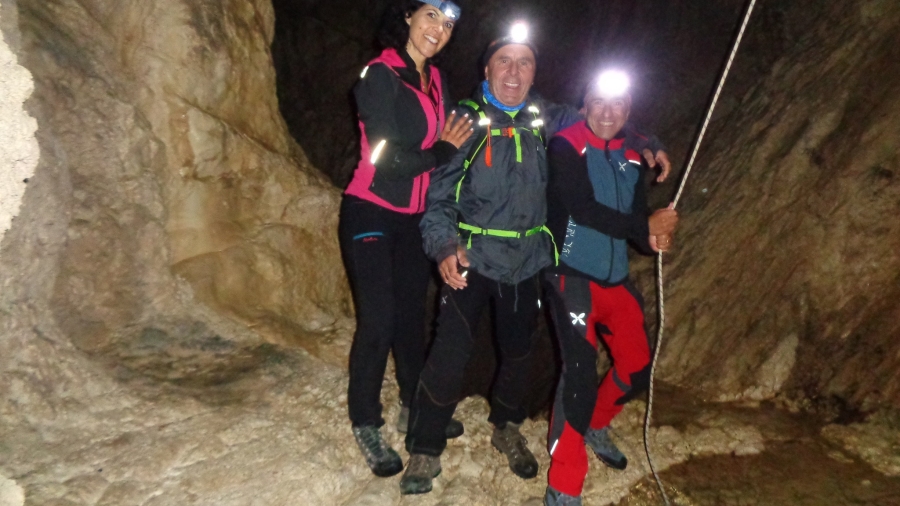 Nelle viscere del Miletto con il Re del Matese Massimo Martusciello e la nuova Grandissima Appenninista Mimma Credentino per l'anello dei Circhi Glaciali del Molise