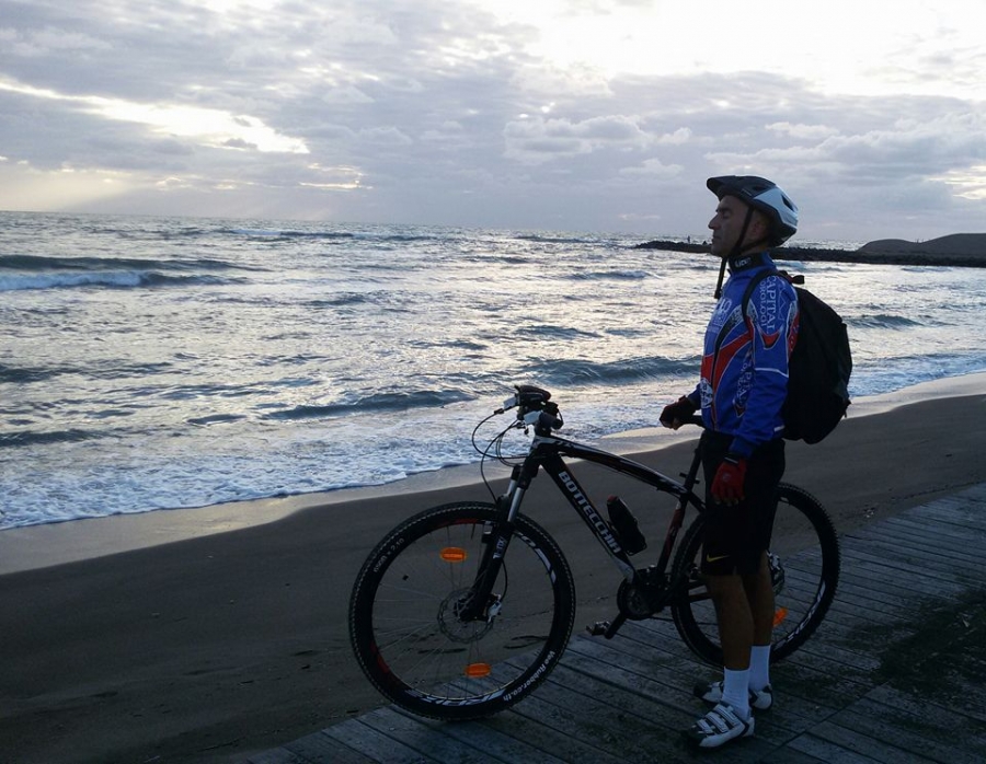Solitaria MTB di 30 Km per un tramonto su Ostia