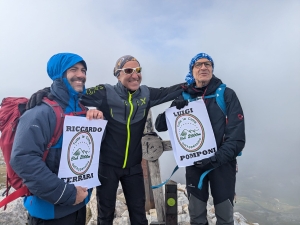 Con la tenerezza di Luigi Pomponi e Riccardo Ferrara Grandissimi Appenninisti sul Monte Forcellone del PNALM