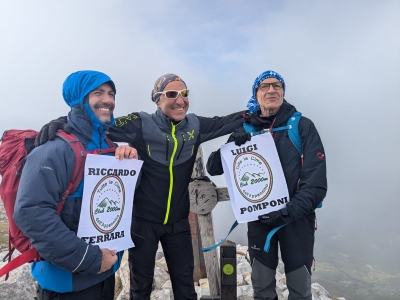Con la tenerezza di Luigi Pomponi e Riccardo Ferrara Grandissimi Appenninisti sul Monte Forcellone del PNALM