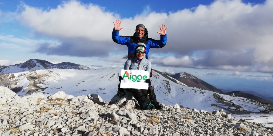 33.5 Km con l'amazzone Silvia Restante Guida Aigae di Campo Catino da Guarcino per il grandioso anello delle bianche cime degli Ernici Occidentali