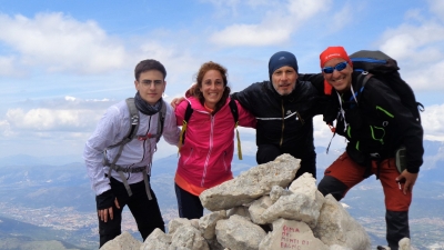 Con la meraviglia negli occhi dei colleghi per i 2000m dell'Anello di Cima dei Monti di Bagno sul Velino-Sirente
