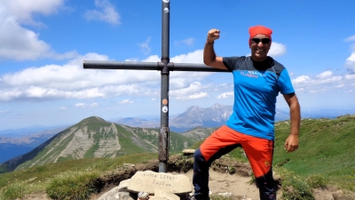 Nella completa solitudine dei Monti della Laga sul Peschio Palombo con l'anello di Cima Lepri
