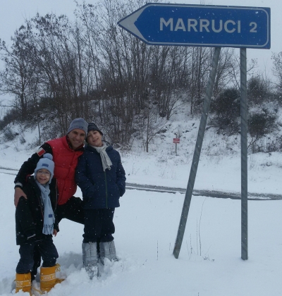 Con Daniele e Alessio a Marruci d'inverno