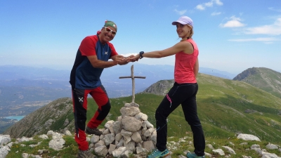 Con Michela Siccardi per l'anello di " Matrimonio " su Coste dell'Altare e la " Benedizione " su Cappello del Prete nelle Mainarde Molisane