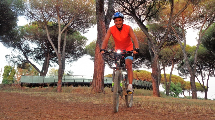 Finite le ferie con un arcobaleno a Roma per il mio ritorno in MTB