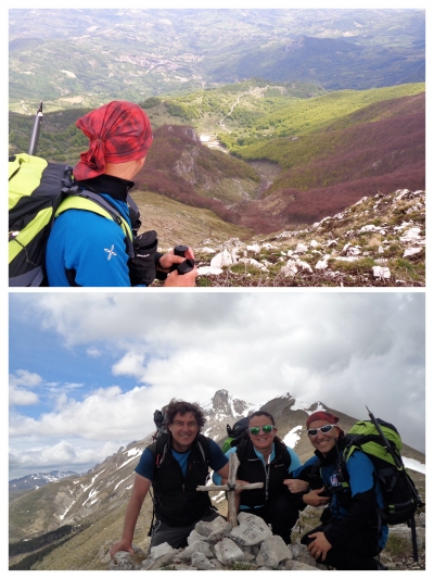 Con la sensibilità di CIPPO alias Massimiliano D'Angelo e di SELVY Antonietta Di Girolamo per la Traversata del Monte Siella sul Gran Sasso D'Italia