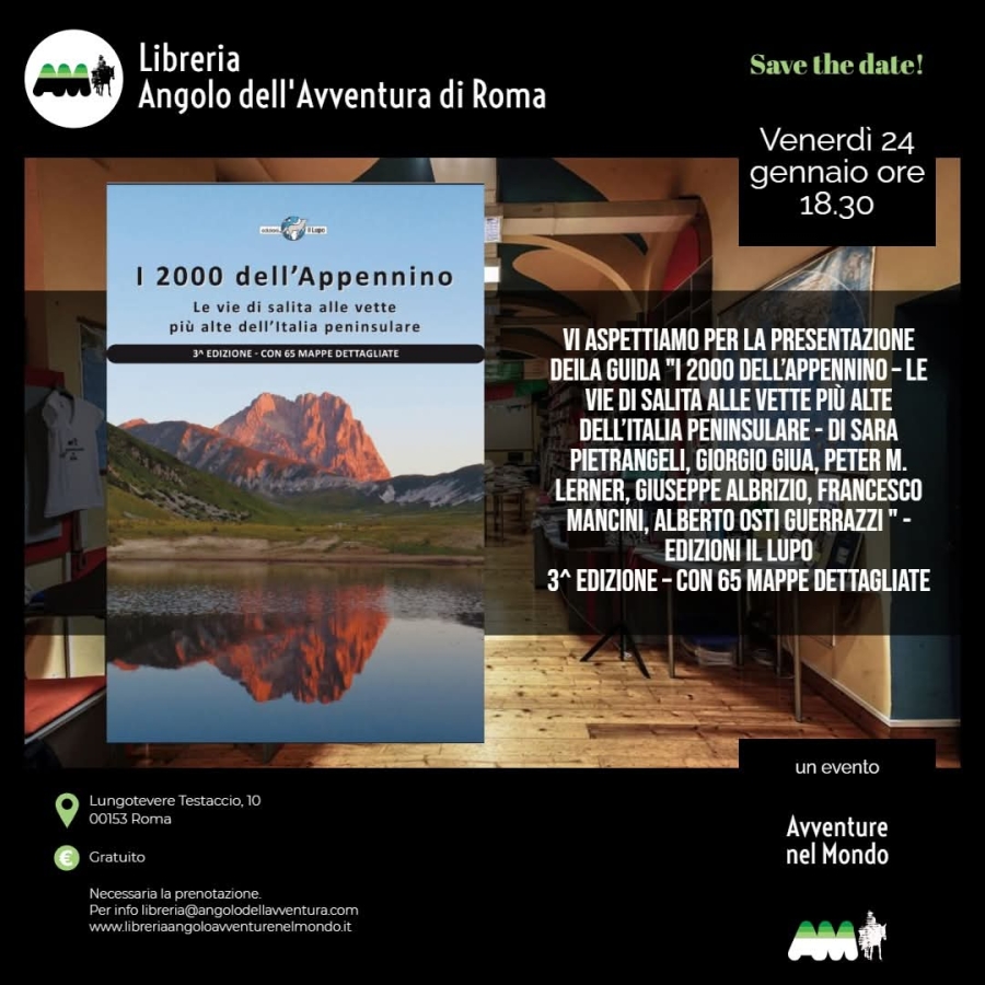 NEWS N. 102 Relatore a Roma per la quarta presentazione de " I 2000 dell'APPENNINO "
