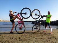 53 Km di MTB con la Maga Circe Katia Isotton da Roma fino al Mare di Fiumicino