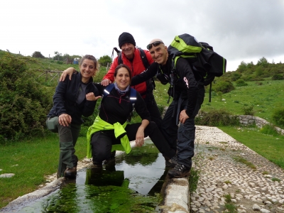 Con Federia D'Ascenzo alias MICCIANI UNITA e Daniela Scancella alias OFFICINA 77 per il grande anello delle valli e montagne di Cittaducale