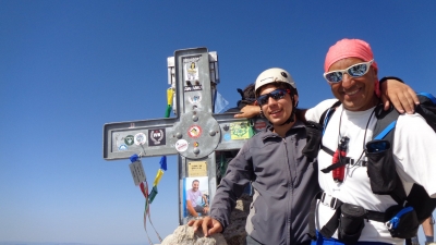 Il Battesimo di mio Figlio DANIELE sulla Cima più alta dell'Appennino