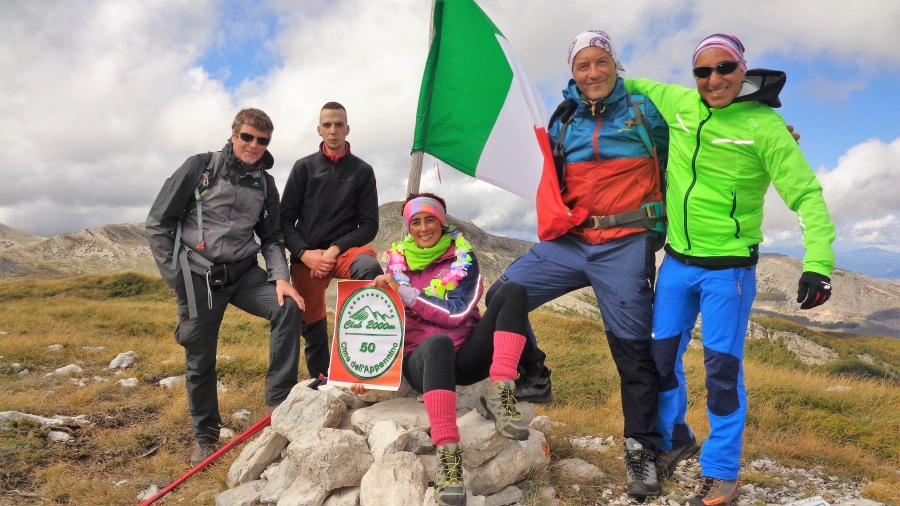 Con le 50 CIME di Ileana Di Pietro del Gruppo G.E.A. per l'anello della Cimata di Pezza sul Velino-Sirente