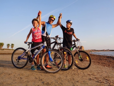 Il ritorno sulla costa laziale in MTB ma con i figli
