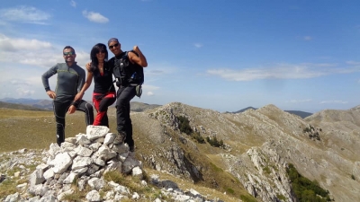 Con Anima Fragile alias Liliana Gismondi ed il nuovo fortissimo Appenninista Adriano Rea per le Cime dell'Anello del Campitello nel PNALM