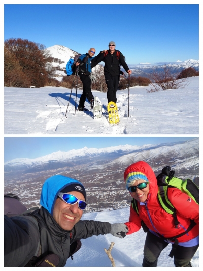 Capodanno con Angelamaria Tresca ed il Comandante Alfonso Paone sulle Montagne di Tornimparte: Cima del Monte La Piaggia