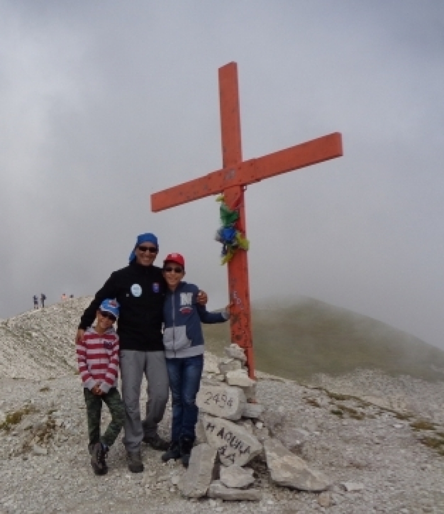 Il Monte Aquila con i miei figli