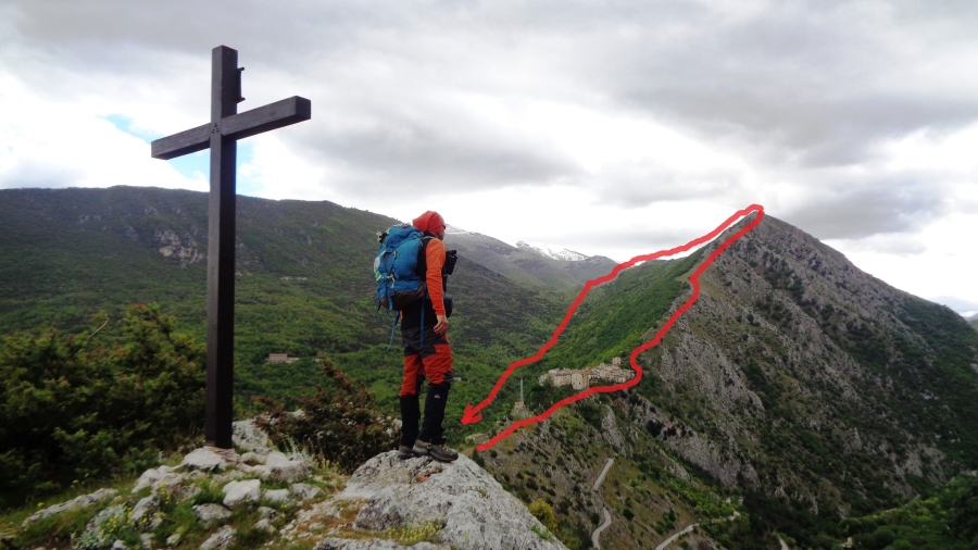 Solitaria per l'anello delle Gole del Sagittario e le cime di Castrovalva da Anversa degli Abruzzi