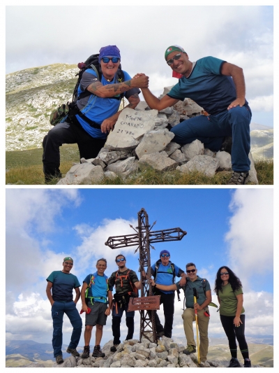 Con Luciano Dell'Osa e i suoi MOUNTAIN EXPLORERS per l'anello del Monte Chiarano e del Monte Greco nel PNALM
