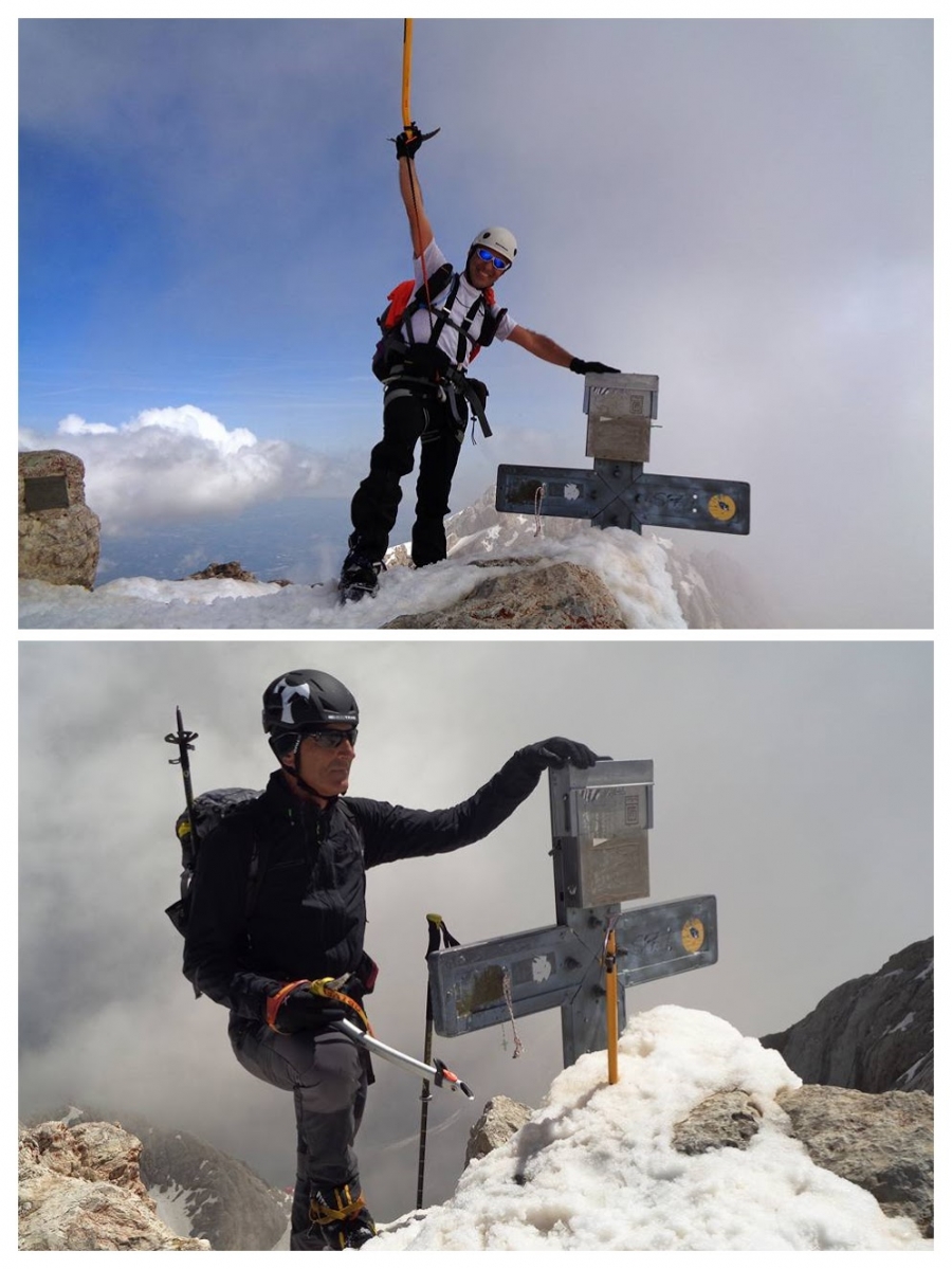 Con i CORRIDORI DEL CIELO alias Paolo Boccabella sulla Cima più alta dell'Appennino